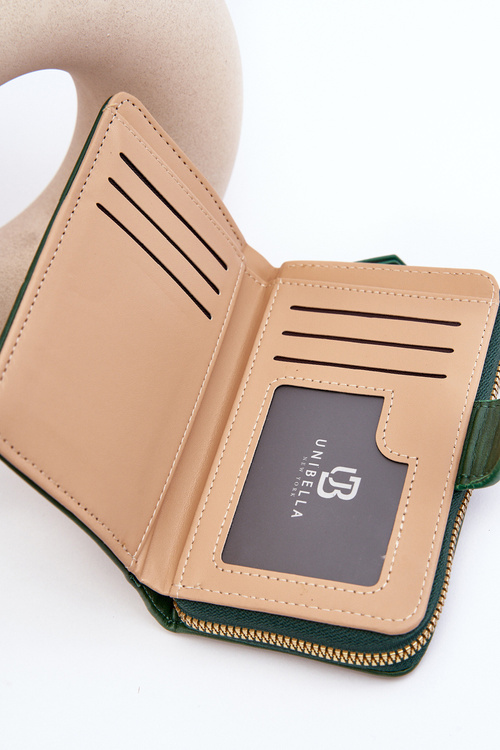 Portmonette portfólia žien vyrobené z tmavo zelenej rizuny Eco -Geather