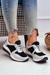 Kožené Klínové Tenisky Sneakers Černé-Bílé Nicole 2468