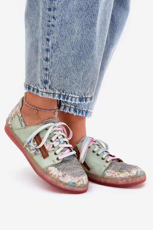 Kožené Dámske Poltopánky Maciejka 06791-09 Svetlozelené