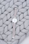 Women's Silver Stylish Watch with Bracelet
