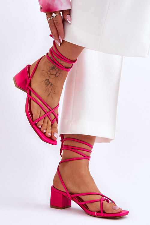Viazané sandále Pink Secret Love Heels