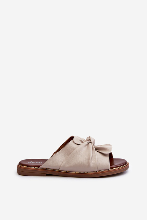 Dámské sandály na ploché podrážce béžové Nelvira