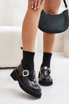 Lakované Čižmy S Ponožkou A Prackou Čierne MR880-076