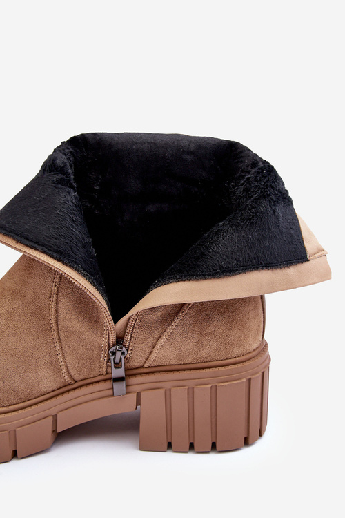 Masívne semišové dámske päty béžové béžové lunai