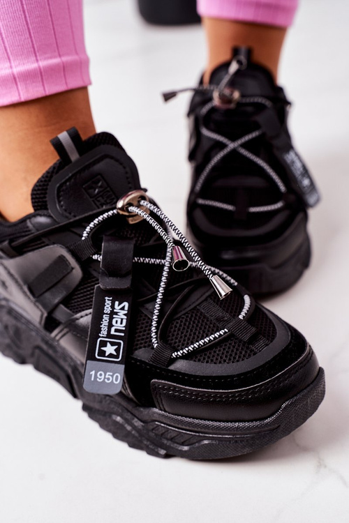 Dámská Sportovní Boty Sneakers Černé Far Away