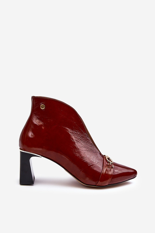 Kožené topánky na post Maciejka Post 05262-02 hnedá