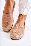 Klasické dámske nahé catris Openwork Espadrilles