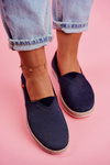 Dámské Espadrilky Big Star Slip-on Tmavě modré FF276024