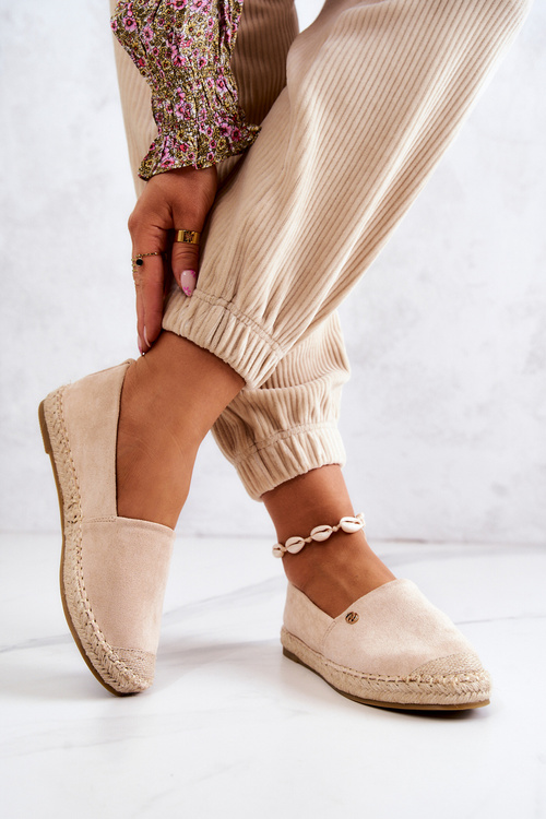 Ženský semiš Espadrilles beige joaquin