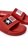Pánska veľká hviezda DD174702 Red Flip -flops