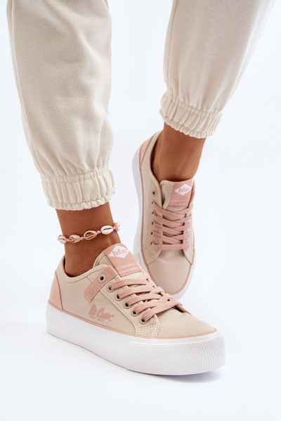 Dámske plátěné tenisky Lee Cooper LCW-24-31-2196 Beige