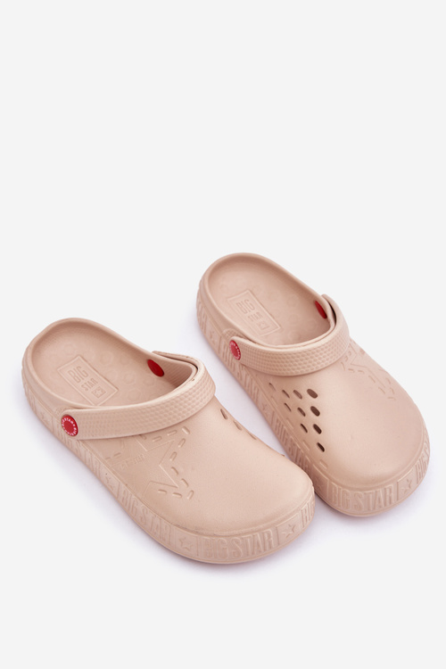 Dámské Lehké Pantofle Big Star II275008 Béžové