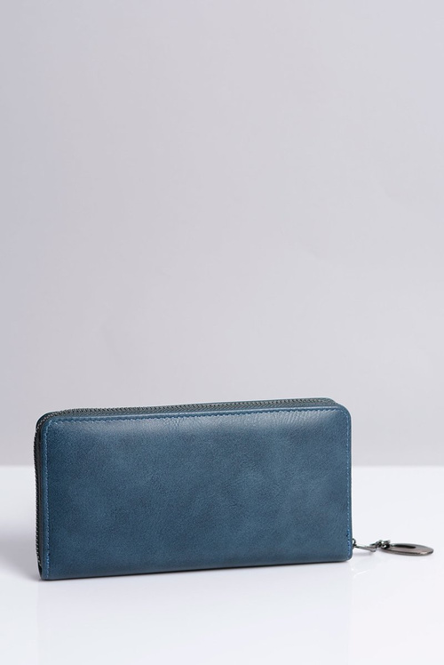 Veľká dámska námornícka modrá peňaženka so srdcom