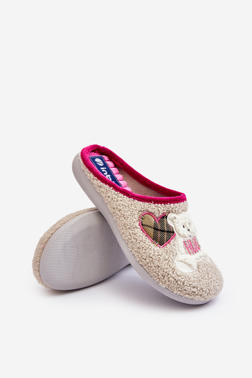 Dámské domácí pantofle s mývalem Inblu EC000095 tmavě modré