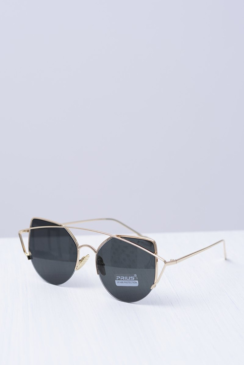Okulary Mirrored PRE-01 Złote