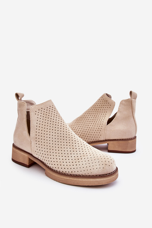 Subcrew Openwork ploché podpätky beige angie