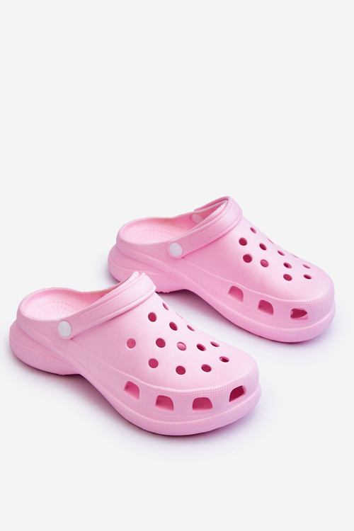 Pěnové Sandály Crocs Na Robustní Podrážce Růžove Katniss