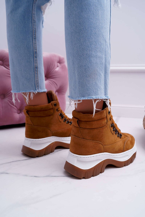 Dámská Treková Obuv zateplená Camel Greem