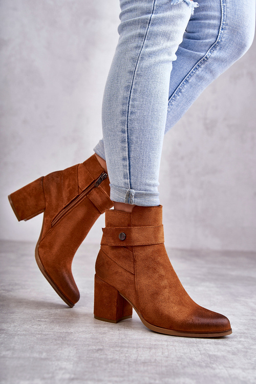 Dámske semišové topánky LA.FI 260041C-SU CAMEL