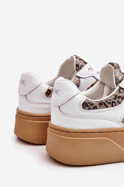 Dámská pohodlná sportovní obuv GOE LL2N4052 Bílo-béžová