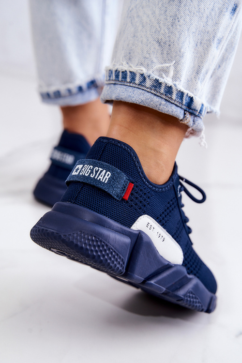 Dámská sportovní obuv Memory Foam Big Star JJ274274 Námořnická modrá