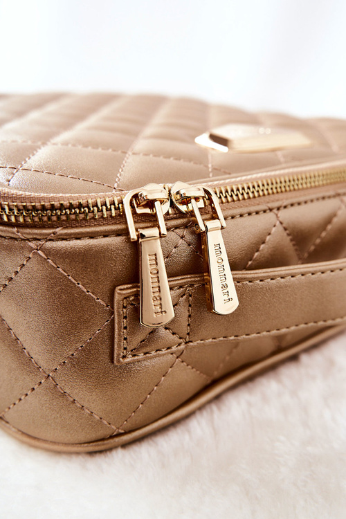 Velká kosmetická taška Prošívané Monnari CSM0040-023 Zlato