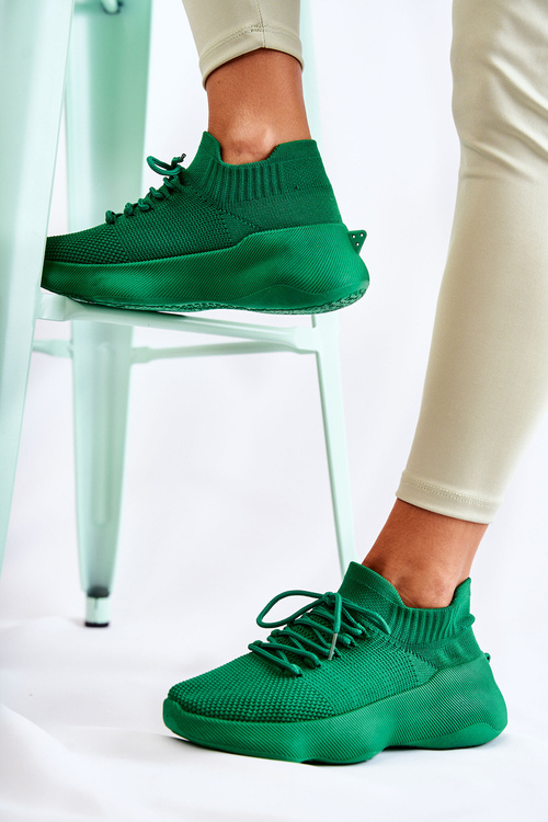 Nazouvací dámské sportovní boty zelená Dalmiro