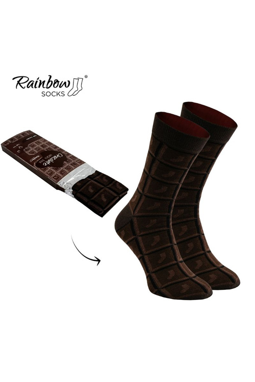 Duhové ponožky Hořká čokoláda 1 pár
