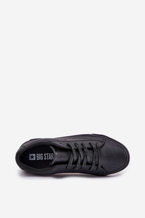 Pánské Klasické Nízké Tenisky Z Eko Kůže Big Star NN174252 Černé