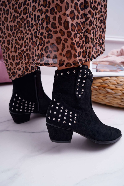 Dámské Kotníkové nízké Boty Černé Fine