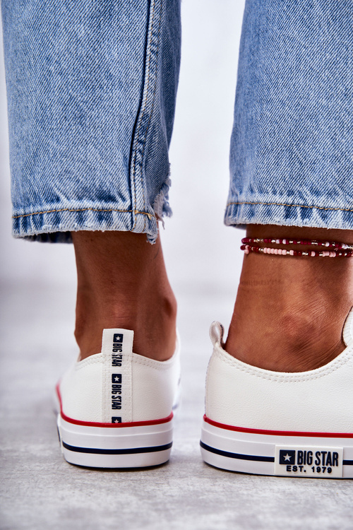 Dámské kůže Sneakers Big Star KK274095 Bílá