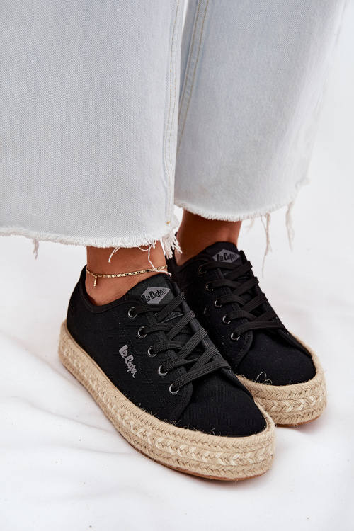 Dámské Tenisky S Pletením Lee Cooper LCW-25-44-3216 Černé