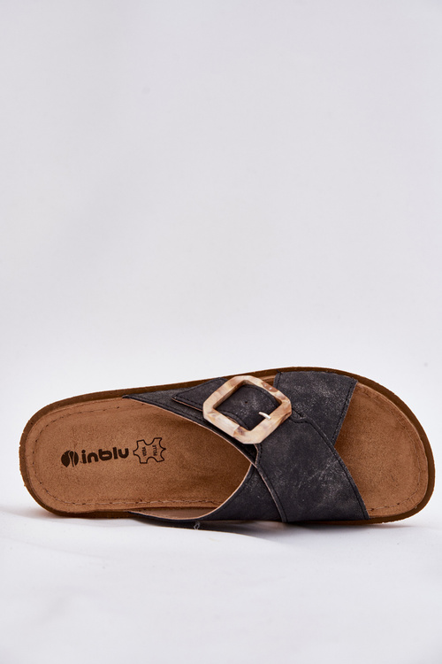 Dámské sandály s přezkou Inblu ED000025 Černé