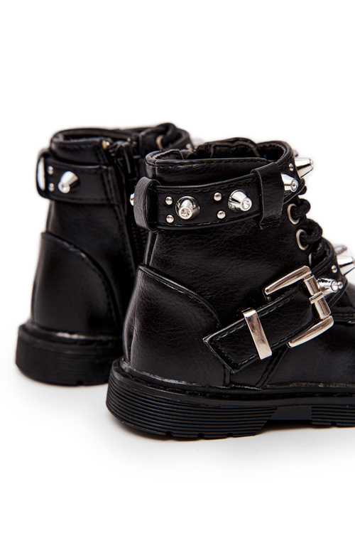 Detské topánky izolované čiernou flosse