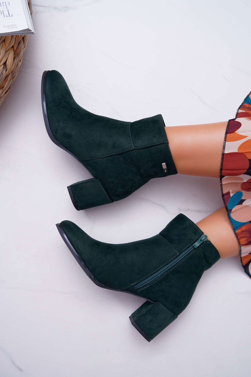 Dámské Kotníkové Boty Na Podpatku Sergio Leone Zelené BT522