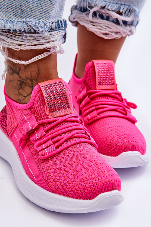 Vkĺzli dámske športové topánky Neon Pink Hold Me!