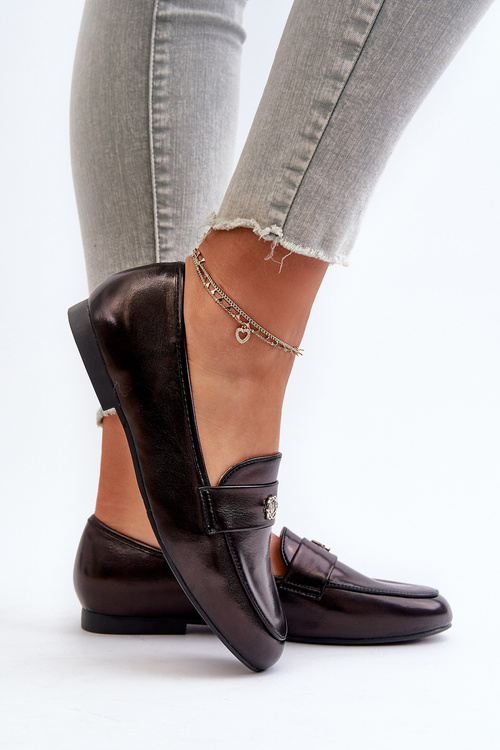 Dámské mokasíny na ploché podrážce béžové Sylvaine