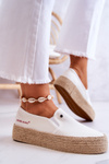 Dámské espadrilky na platformě Cross Jeans JJ2R4013C Bílé