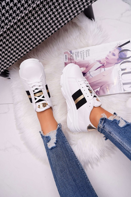 Dámská Sportovní Obuv se silnou Podrážkou Bílé Marche