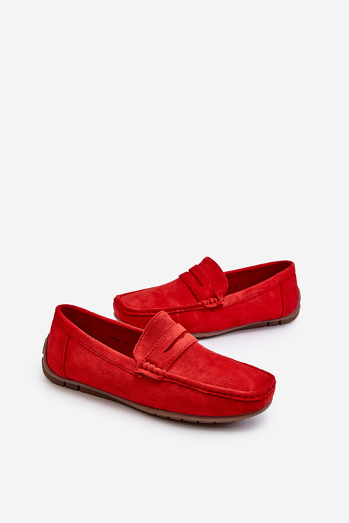 Pánske semišové mokasíny Navy modré