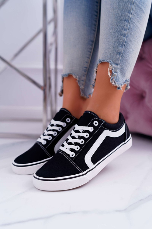 Dámske látky tenisky čierne Bestro