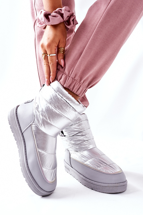 Dámske snehové topánky Big Star II274118 Striebro