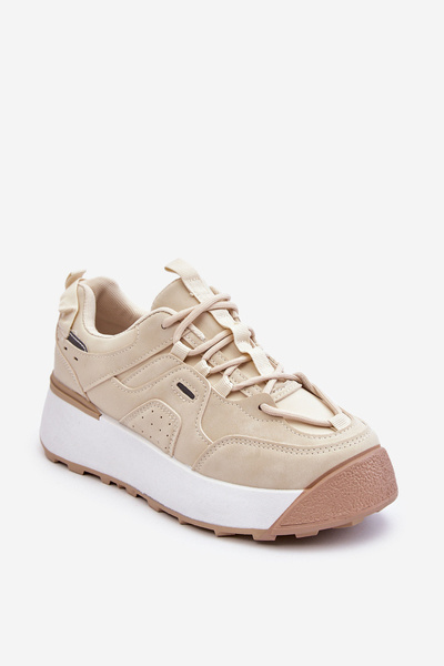 Dámské sportovní boty na platformě Světle béžová Dakari