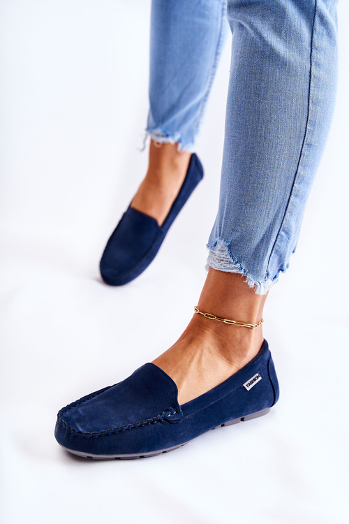 Suede Moccasins Dámska námornícka modrá Millare