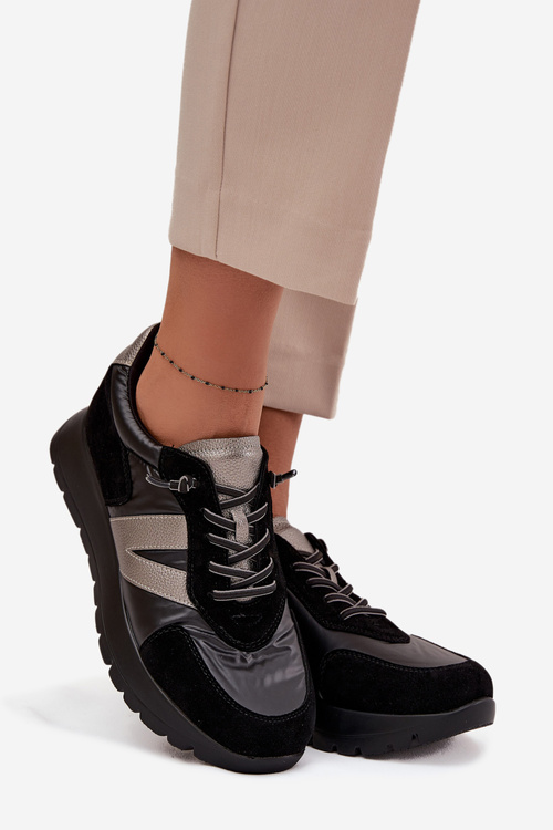 Dámske tenisky na platforme Vinceza 58561 Čierne