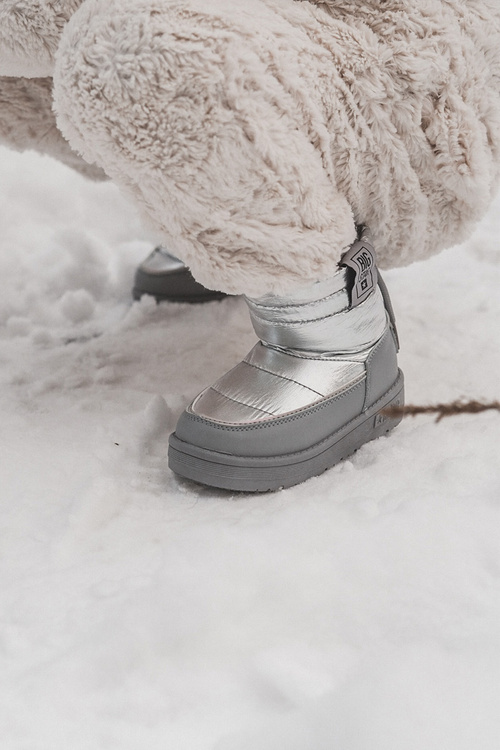 Detské snehové topánky veľká hviezda kk374218 šedá