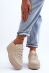 Dámske športové topánky na platforme Beige Pudina