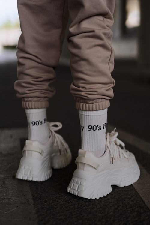 Dámské tenisky na masivní podešvi světle béžové Nevela