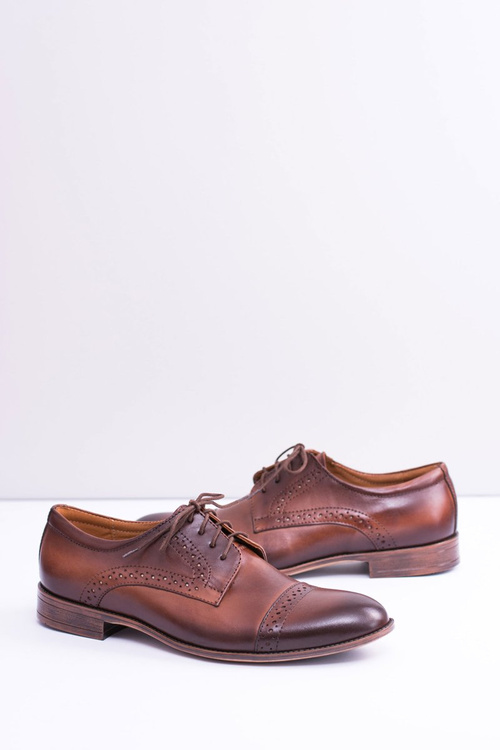 Formální pánské kožené boty Gerard hnědé