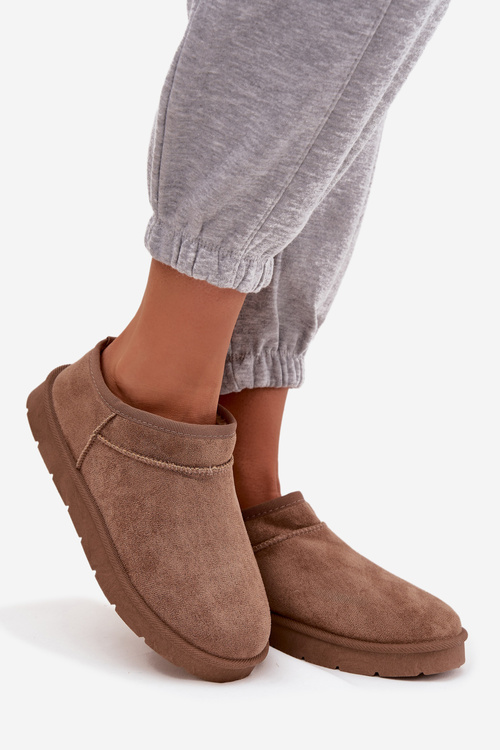 Dámske snehule s teplou podšívkou tmavosivé Serenne